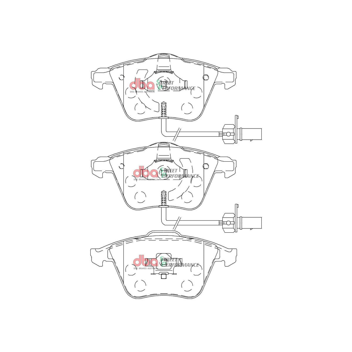 DBA Street Performance Brake Pad Set Front DB2210SP
