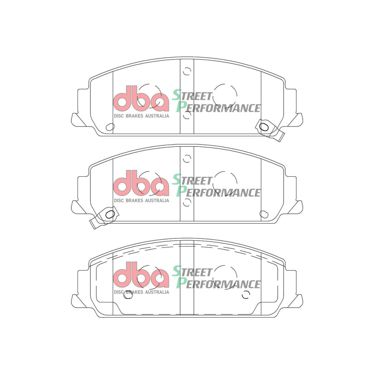 DBA Street Performance Brake Pad Set Front DB2266SP