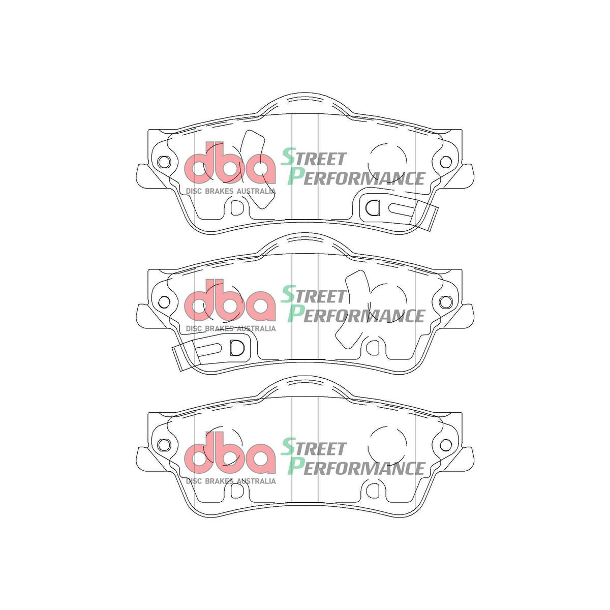 DBA Street Performance Brake Pad Set Rear DB2267SP