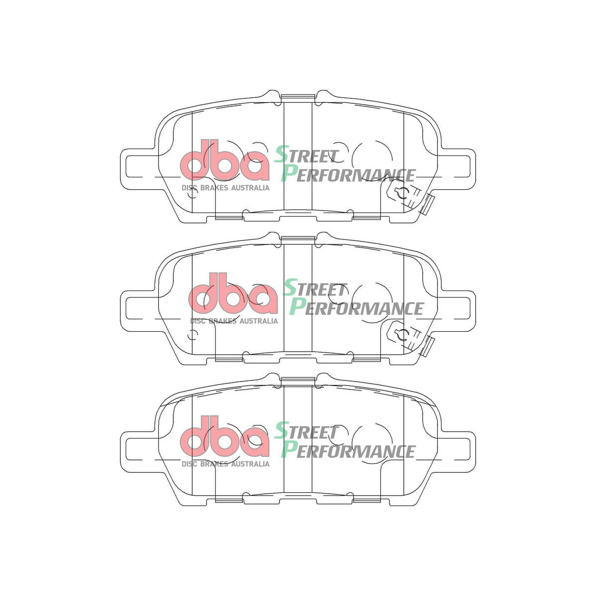 DBA Street Performance Brake Pad Set Rear DB2340SP