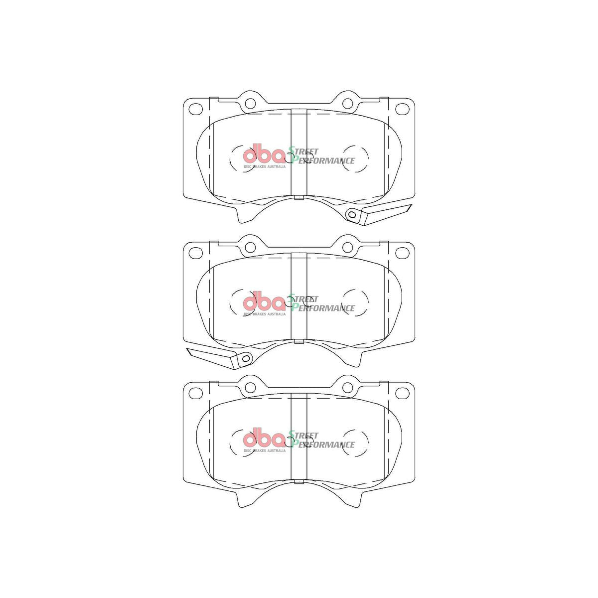 DBA Street Performance Brake Pad Set Front DB2380SP