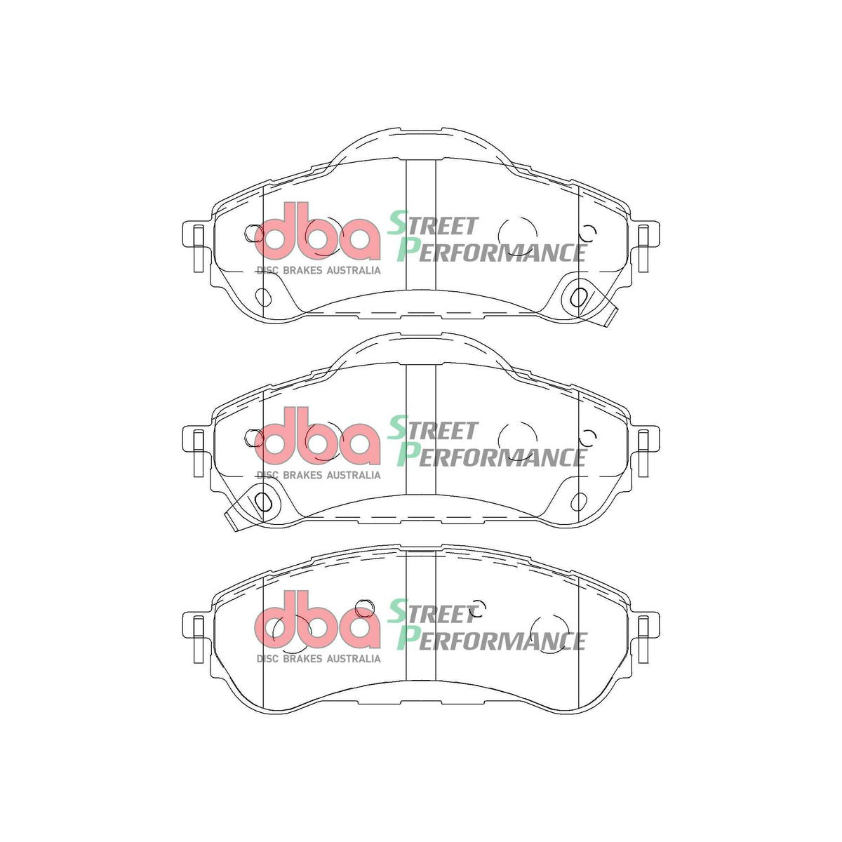 DBA Street Performance Brake Pad Set Rear DB2411SP