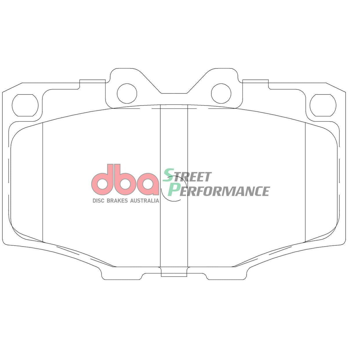DBA Street Performance Brake Pad Set Front DB288SP