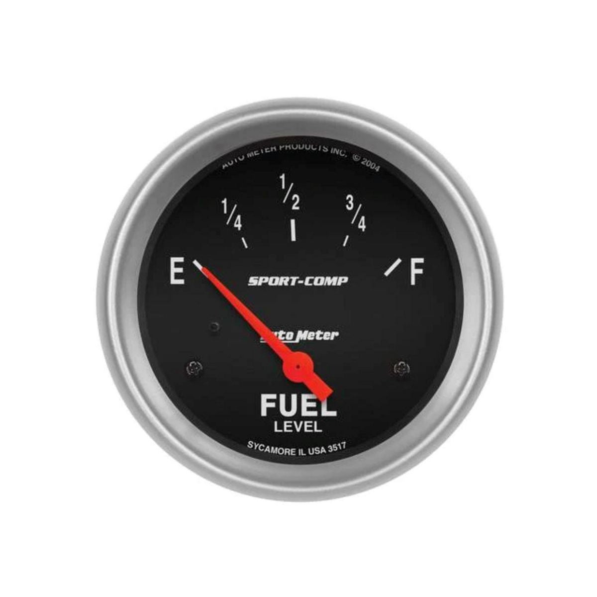 Autometer Sport-Comp 2-5/8in Fuel Level Gauge 0-30 Ohm Short Sweep Electric AU3517