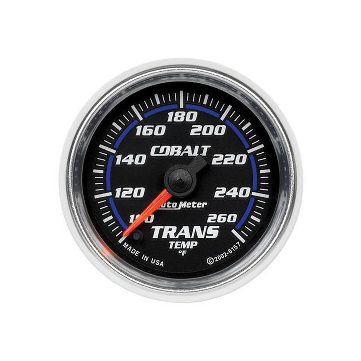 Autometer Cobalt 2-1/16in Trans Temp Gauge 100-260F Full Sweep Electric AU6157