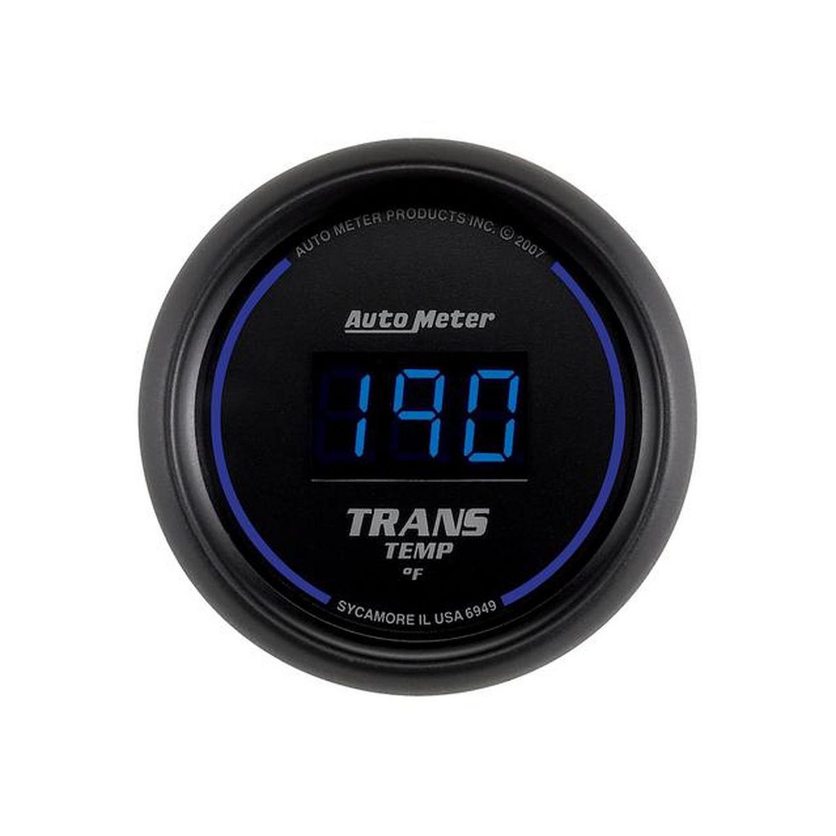 Autometer Cobalt Digital 2-1/16in Trans Temp Gauge 0-340F Electric AU6949