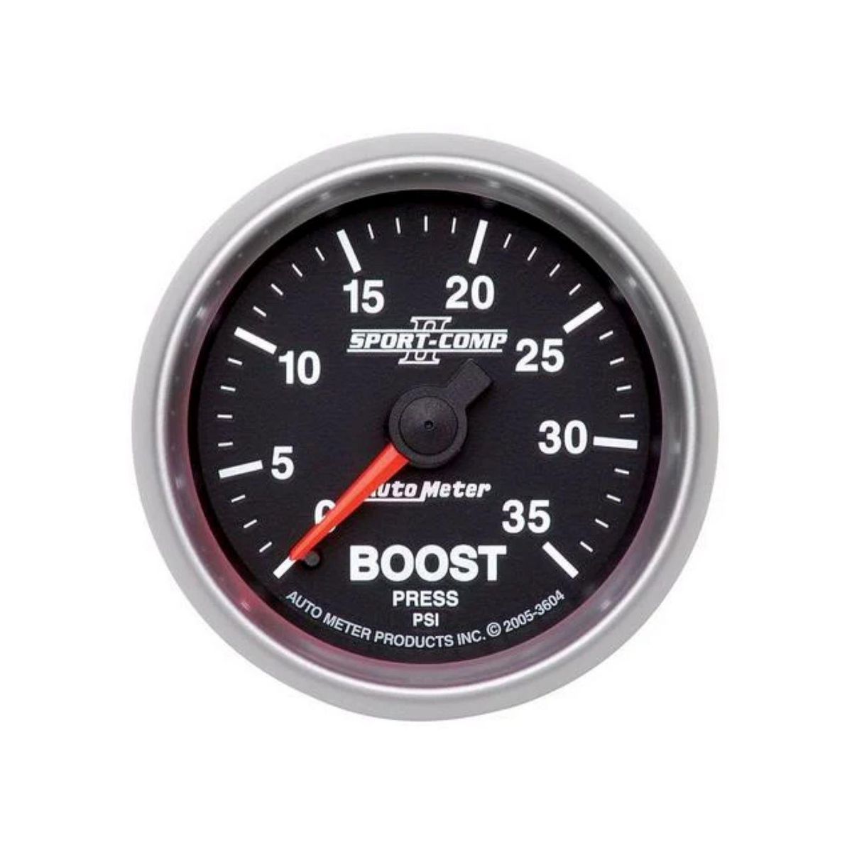 Autometer Sport-Comp II 2-1/16in Boost Gauge 0-35 PSI Mechanical AU3604