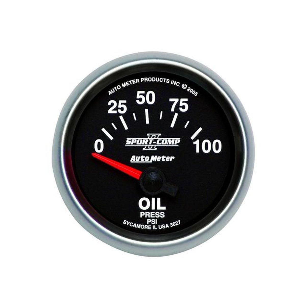 Autometer Sport-Comp II 2-1/16in Oil Pressure Gauge 0-100 PSI AU3627