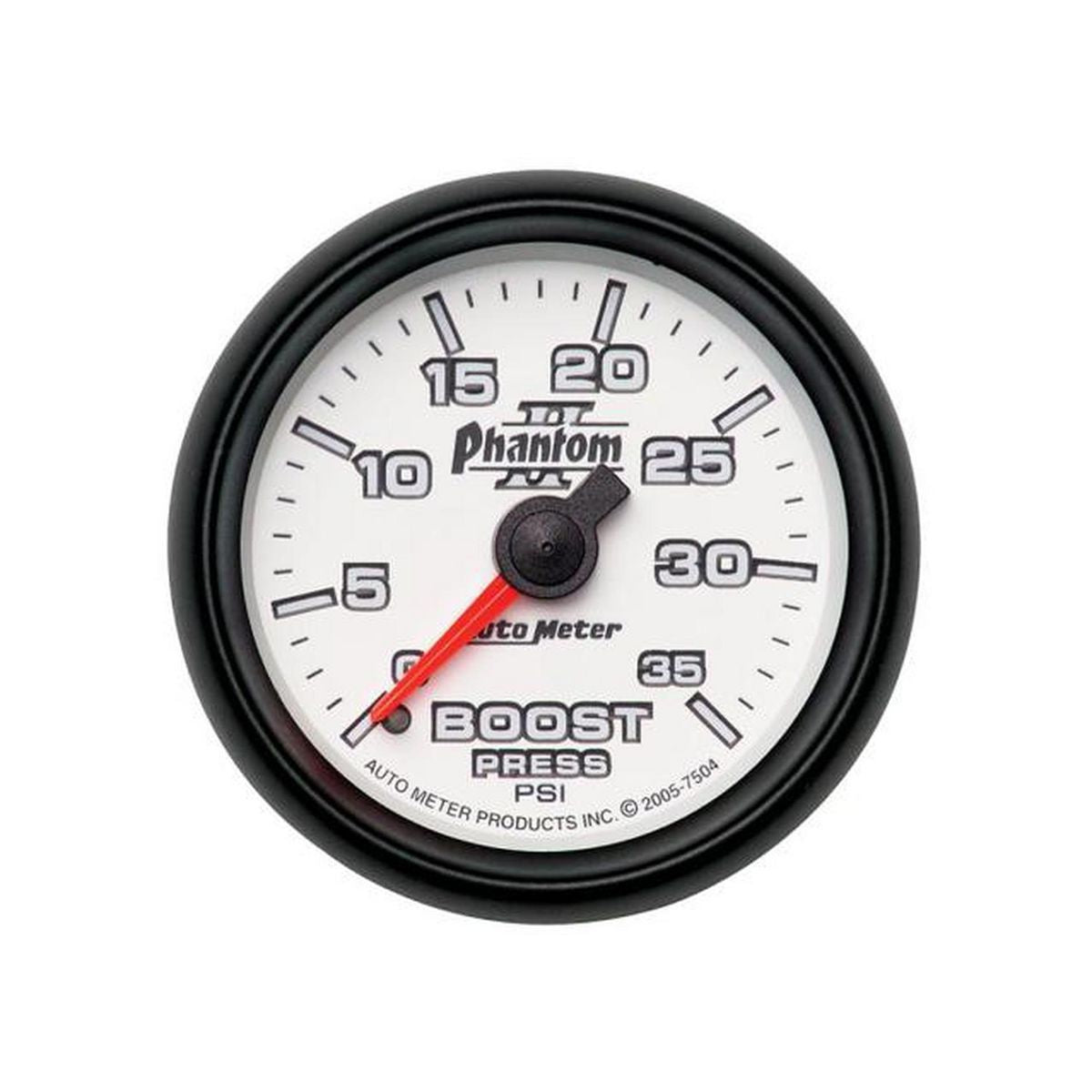 Autometer Phantom II 2-1/16in Boost Gauge 0-35PSI Mechanical AU7504