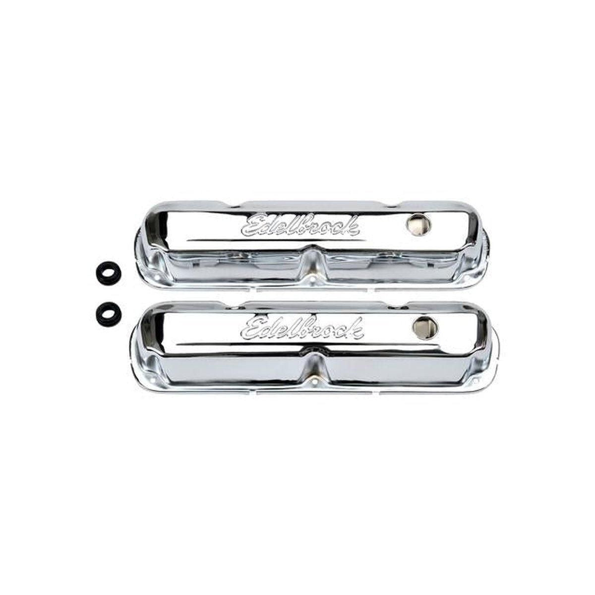 Edelbrock Signature Series Valve Covers fits Chrysler 318-340-350 1965-91