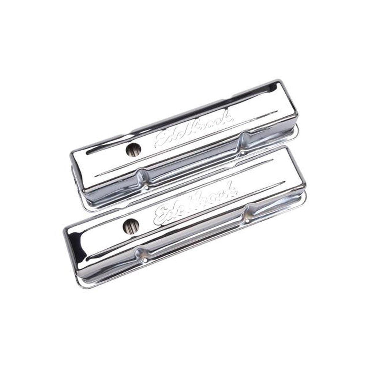 Edelbrock Signature Series Valve Covers fits Chev SBC 1956-86