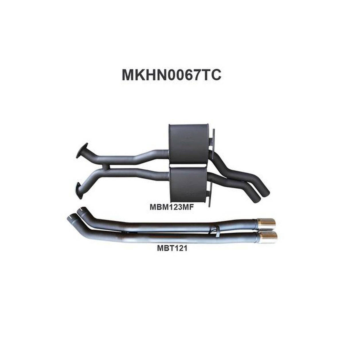 Manta 2.5" Dual Exhaust Cat Back Fits VP VR VS Sedan 5L V8 IRS