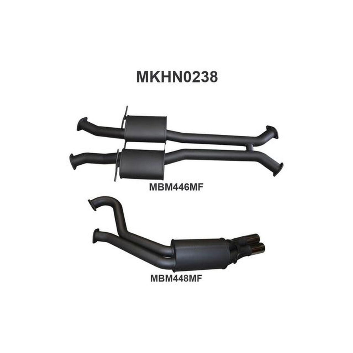 Manta 3" Dual Cat Back Exhaust Quiet Fits VU VY VZ V8 Ute