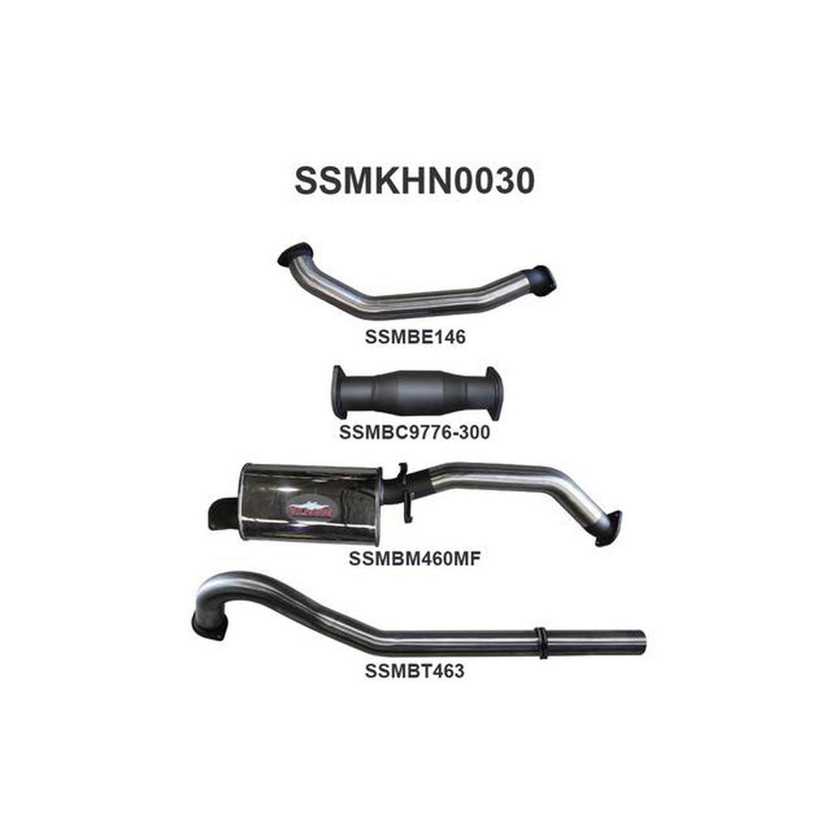 Manta 3" Cat Back Exhaust Fits VL Commodore Turbo 3.0L
