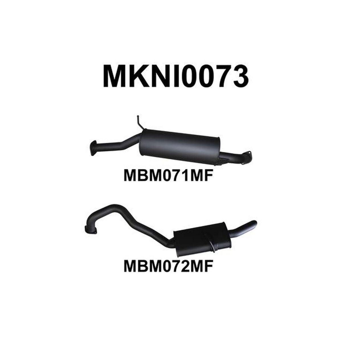 Manta 2.5" Catback Exhaust Quiet Fits Patrol GU 4.8L