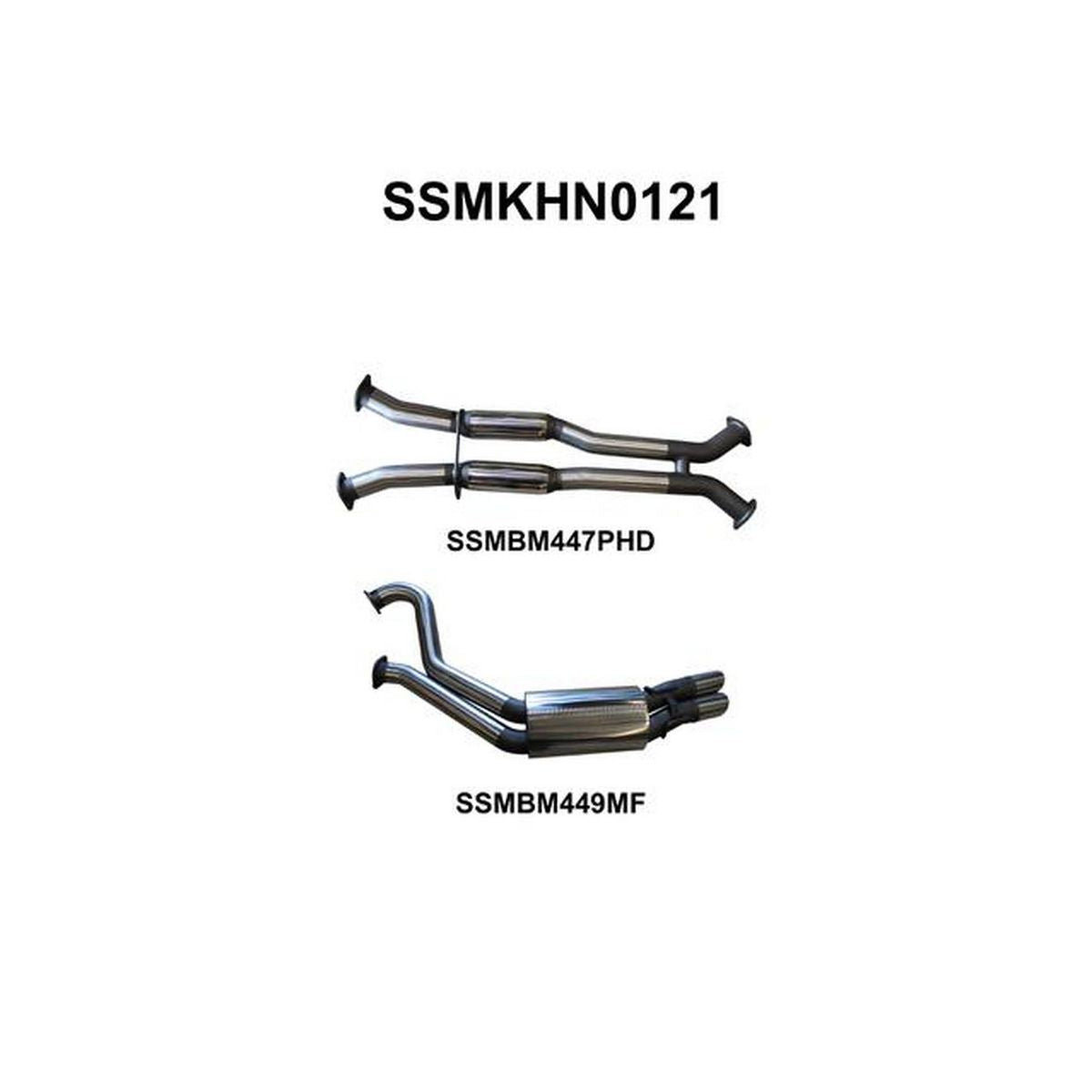 Manta 3" Dual Cat Back Exhaust Fits VT-VZ V8 Sedan