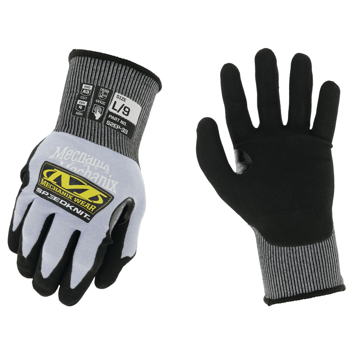 Mechanix Wear Speedknit Gloves S2Ep33 Xl S2EP-33-010