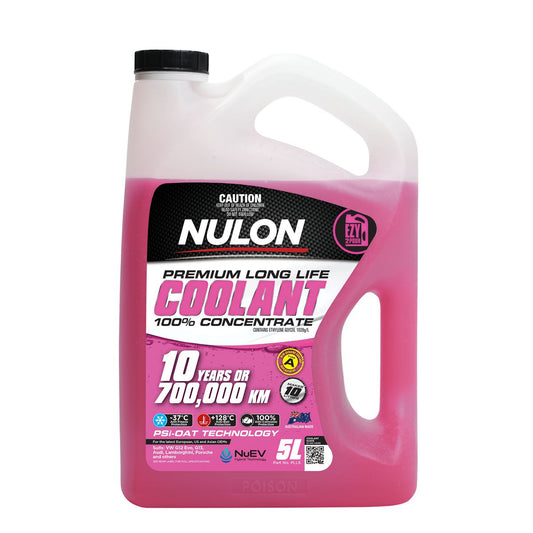 Nulon Pink Premium Long Life Coolant 100% Concentrate 5L PLL5