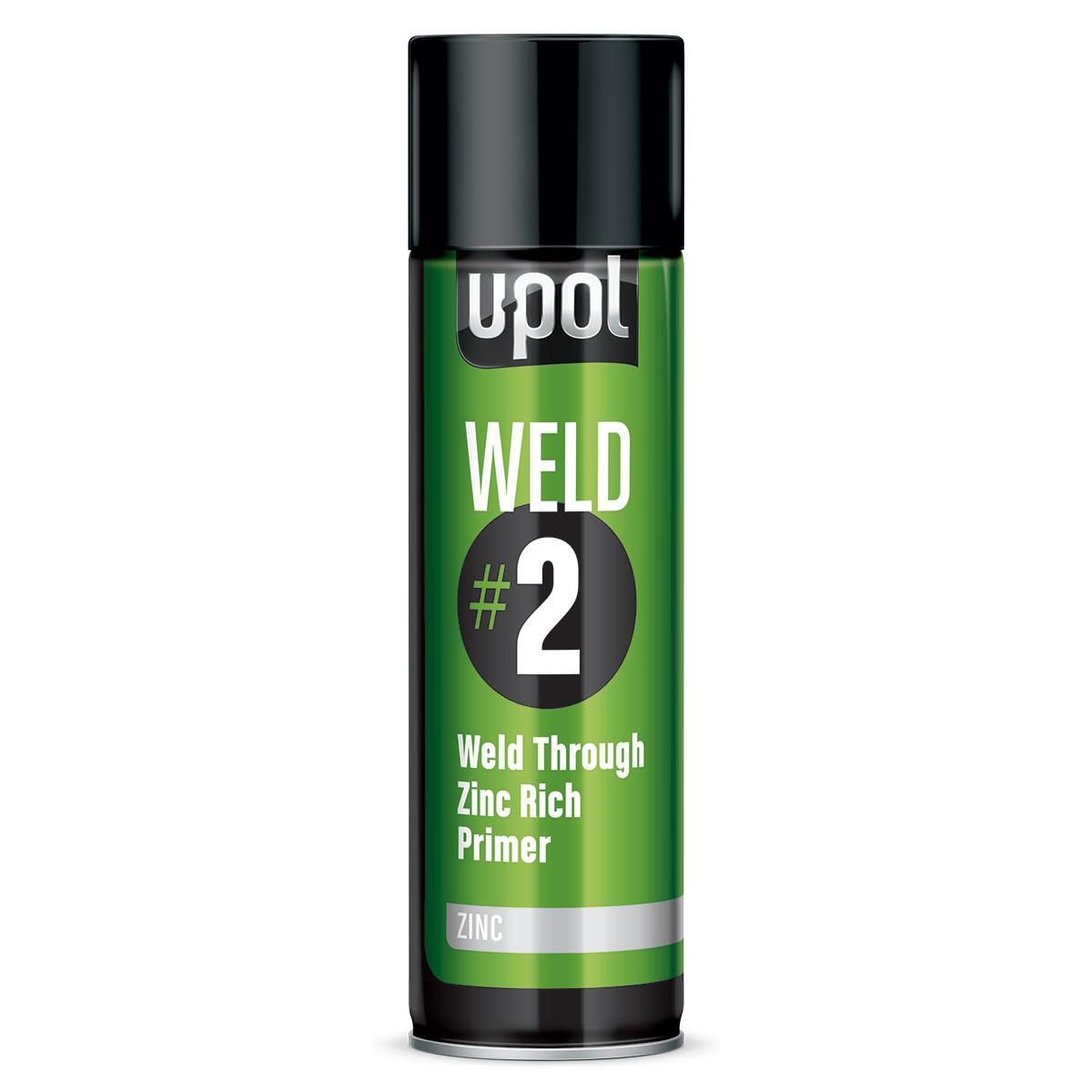U-Pol Aerosol Weld #2 Weld Through Primer Zinc 450ml WELD/AL