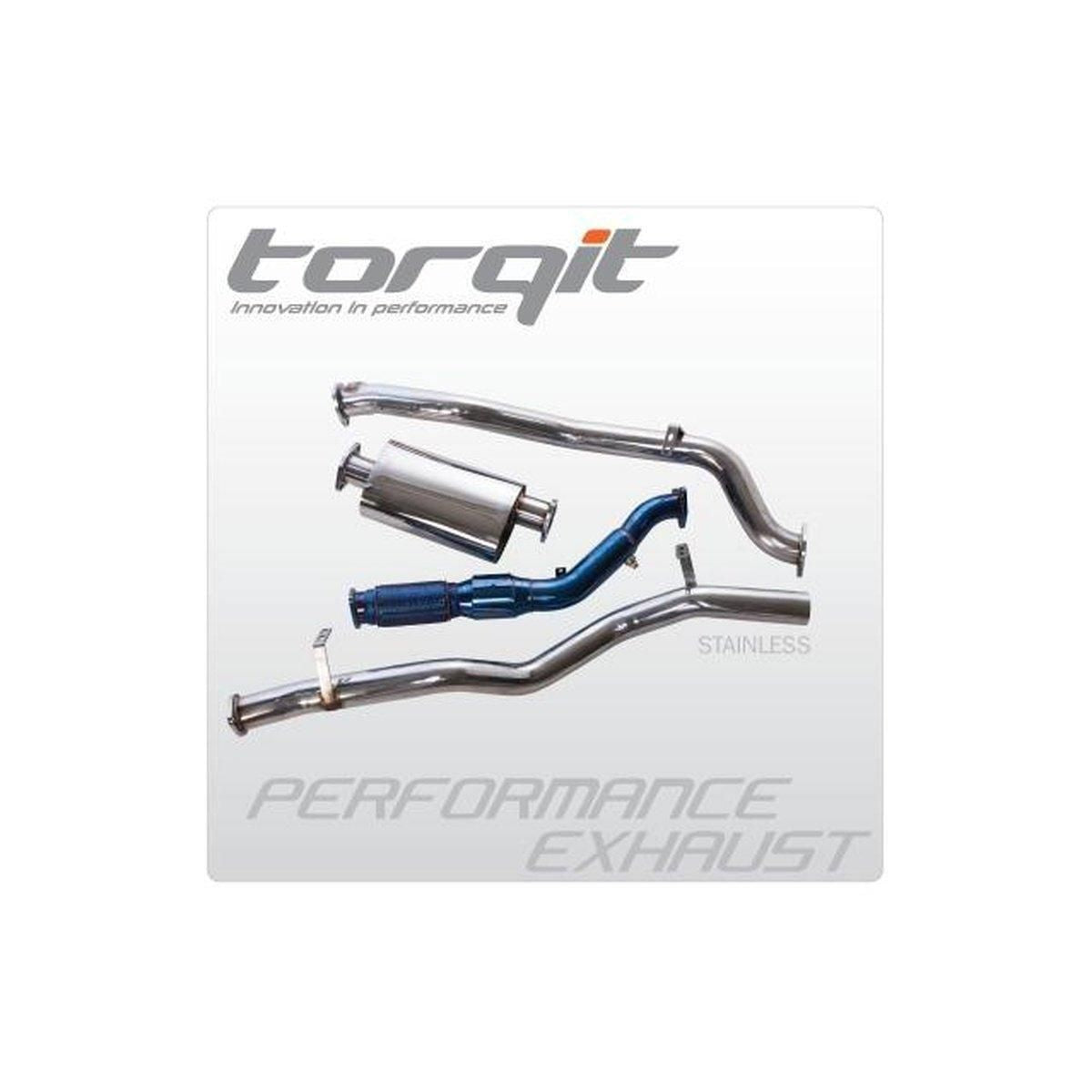 Torqit Turbo Back Exhaust (Louder) 3 Inch fits Ford Ranger PX PXII/ Mazda BT50 3.2L TDCI DOHC 10/2011-16 HS8102SSL