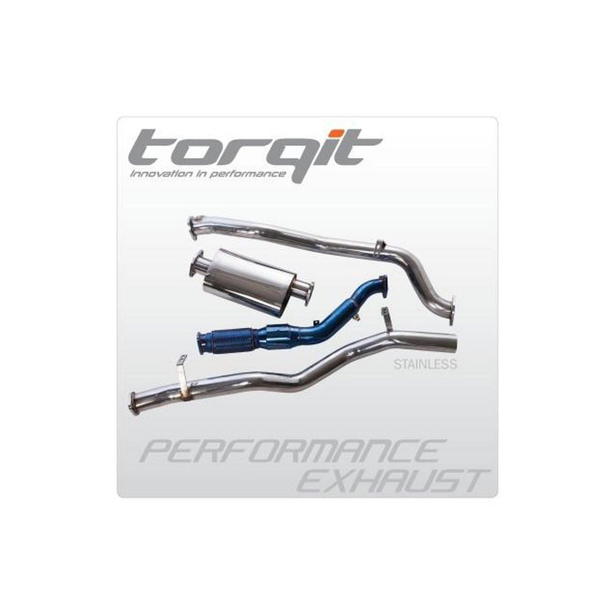 Torqit Turbo Back Exhaust 3 Inch fits Ford Ranger PX PXII/ Mazda BT50 3.2L TDCI DOHC 10/2011-16 HS8102SS