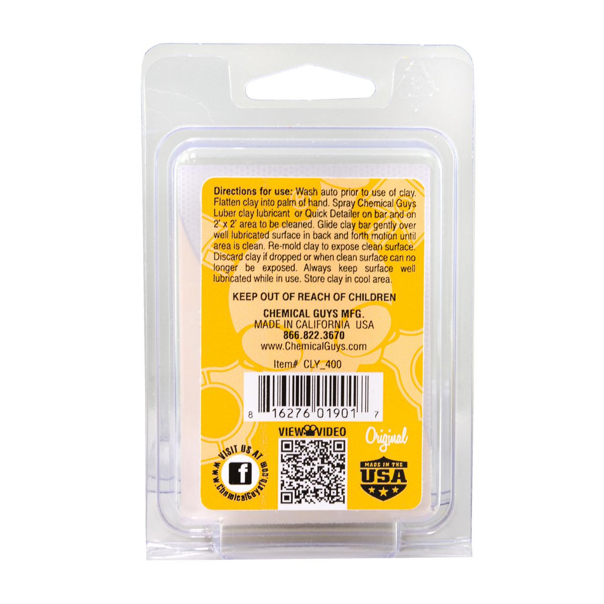 Washcoat Og Clay Bar Yellow 100G CLY_400