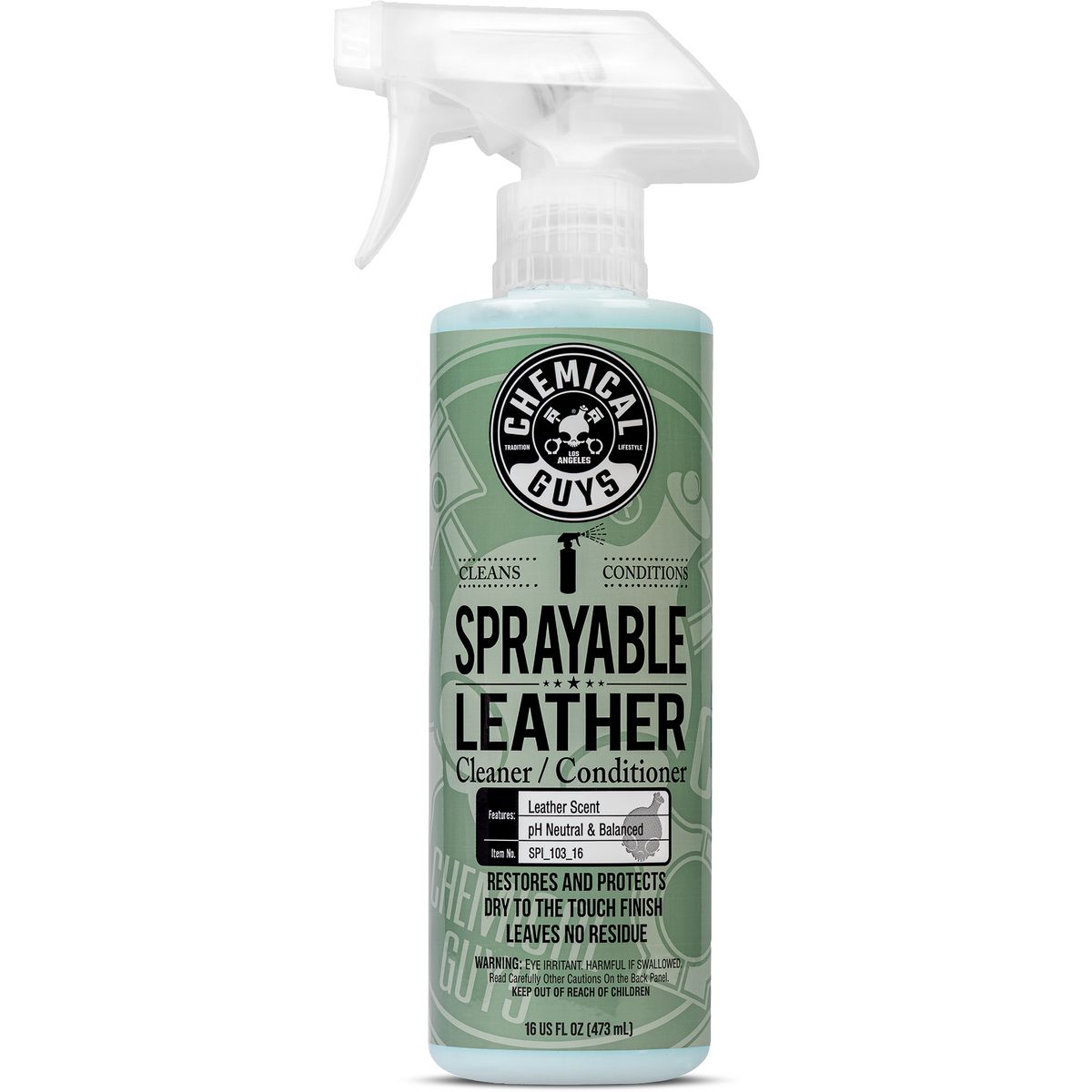 Chemical Guys Sprayable Leather Cleaner And Conditioner In One 473ml SPI_103_16