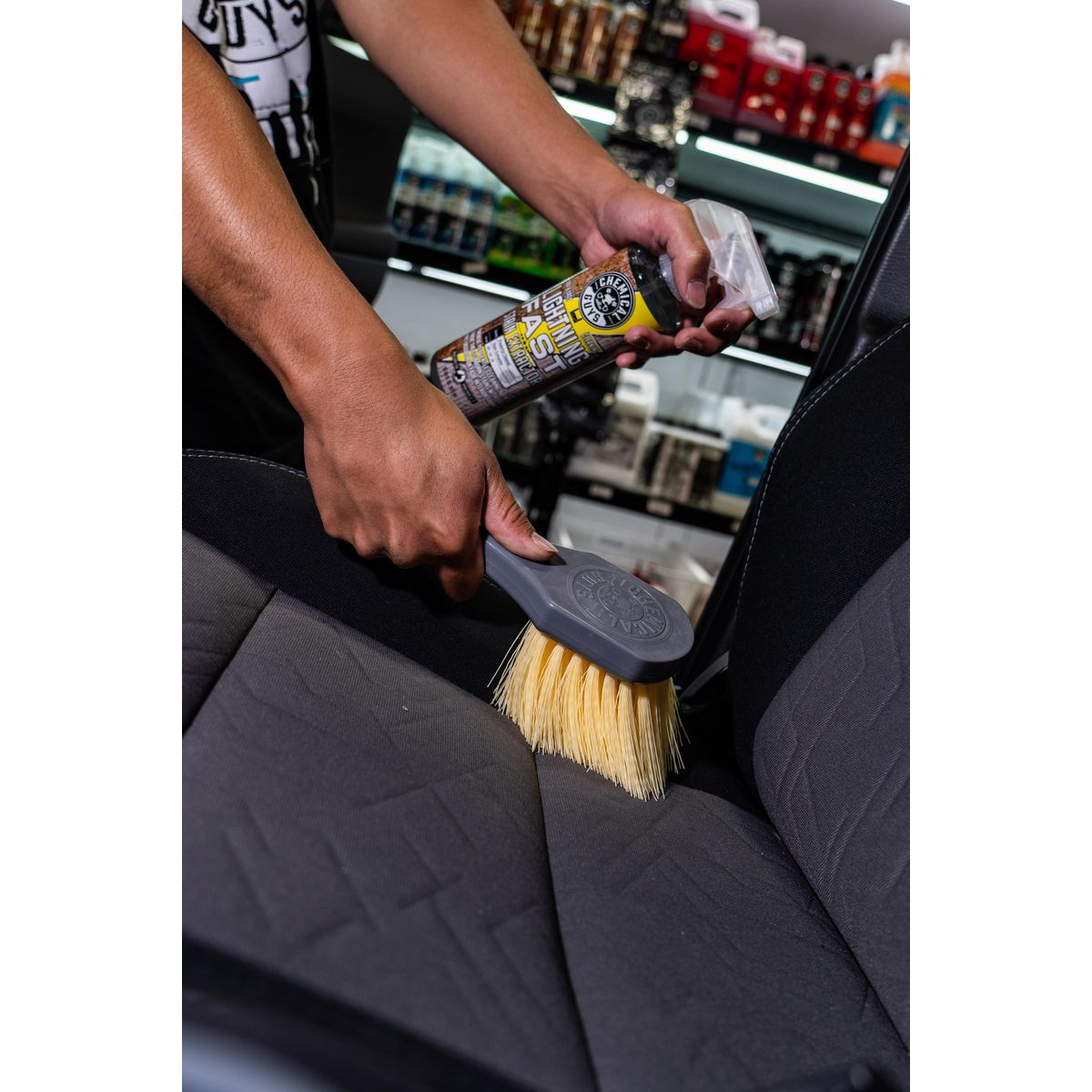 Chemical Guys Yellow Stiffy Vehicle Detailing Brush ACCG02