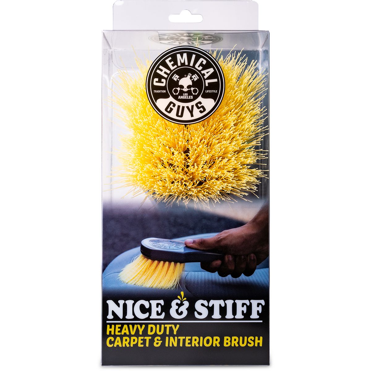 Chemical Guys Yellow Stiffy Vehicle Detailing Brush ACCG02