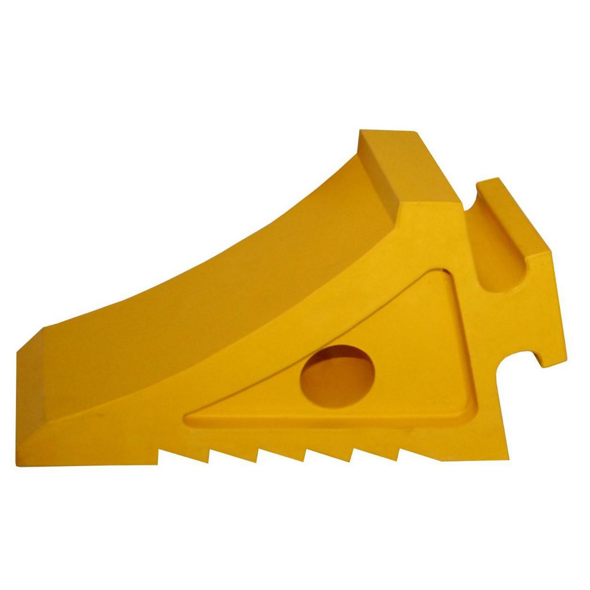 Proflex Industrial Wheel Chock Rubber 250L X 90W X 150H T1 Yellow WC1089