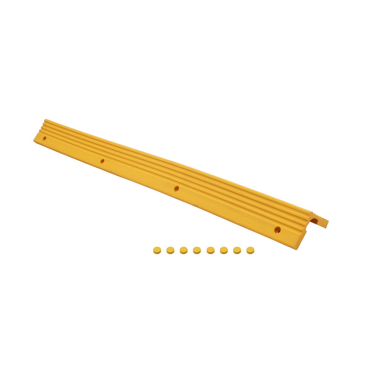Proflex Industrial Rubber Pillar Safety Pad Yellow 1 Meter Long 92206