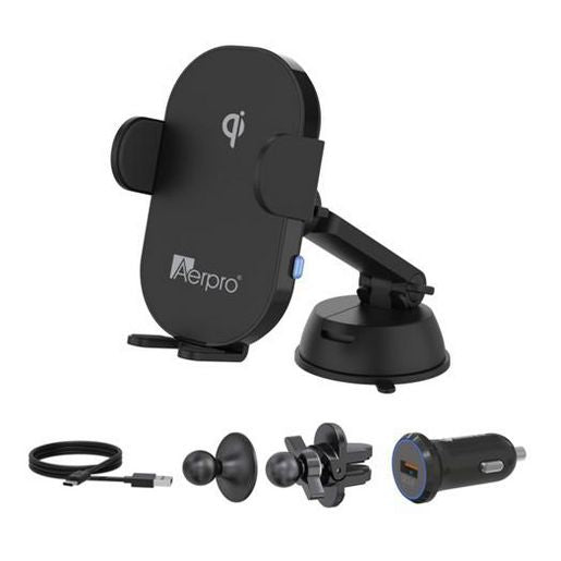Aerpro 15W Wireless Charging Smartphone Holder Kit APWCAG1