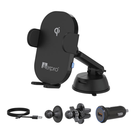 Aerpro 15W Wireless Charging Smartphone Holder Kit APWCAG1