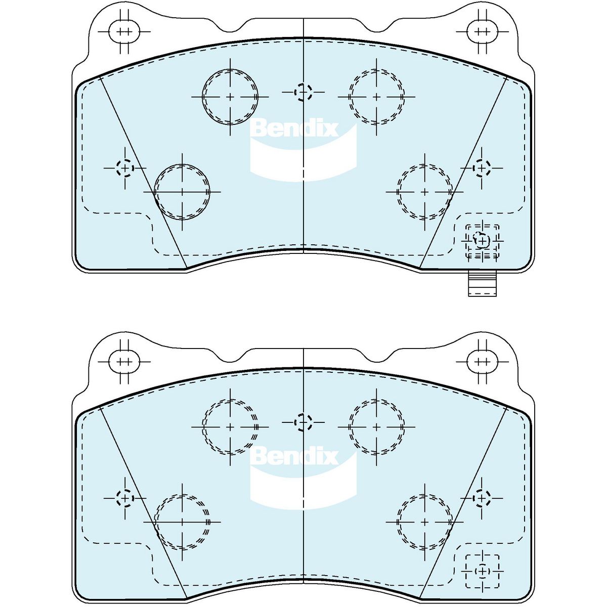 Bendix Brake Pads Set - Ev Hybrid DB1678 EV