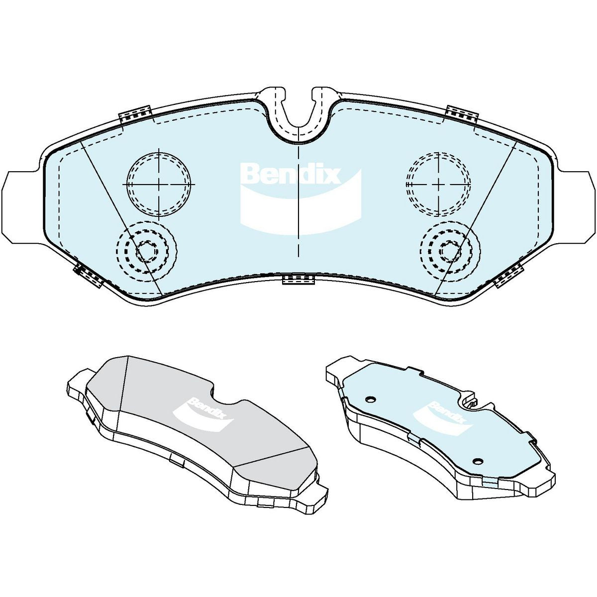 Bendix Heavy Duty Brake Pad Set DB2695 HD