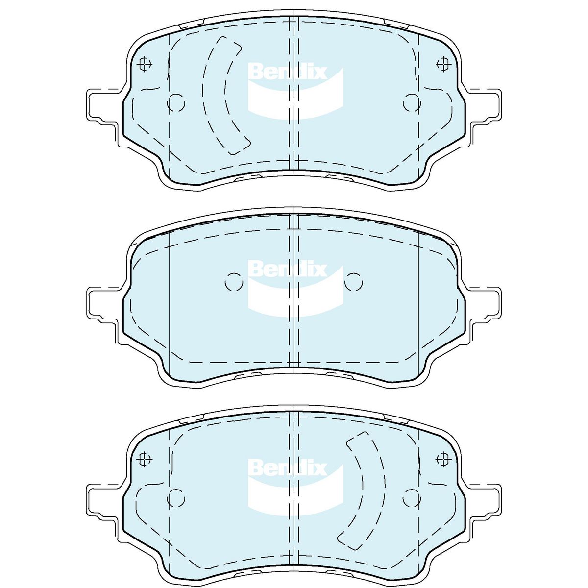 Bendix GCT Brake Pad Set DB2725 GCT