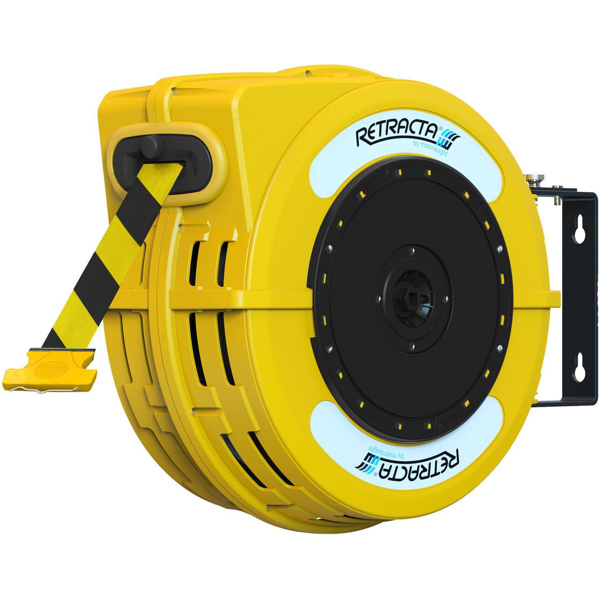 Retracta Yellow Safety Barrier Reel Yellow/Black Stripe Barrier Tape C1BYB5025Y