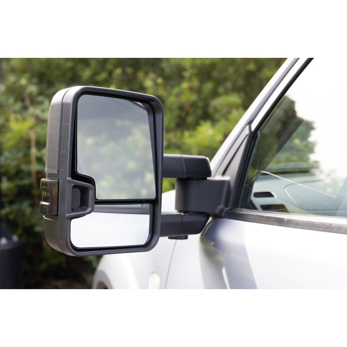 Drivetech 4X4 Electric Towing Mirrors Black Manual Folding DT-TM2020EBAG