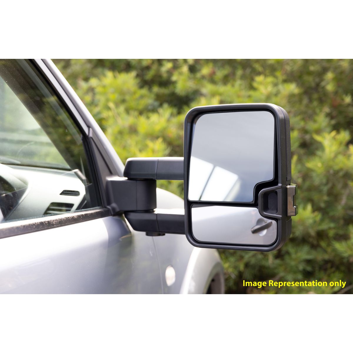 Drivetech 4X4 Electric Towing Mirrors Black Manual Folding DT-TM2020EBAG