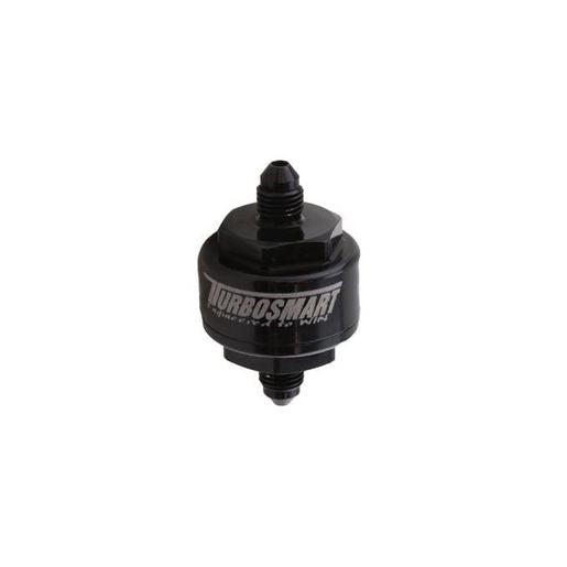 Turbosmart Turbosmart Billet Turbo Oil Feed Filter 44m -4 AN (Black)