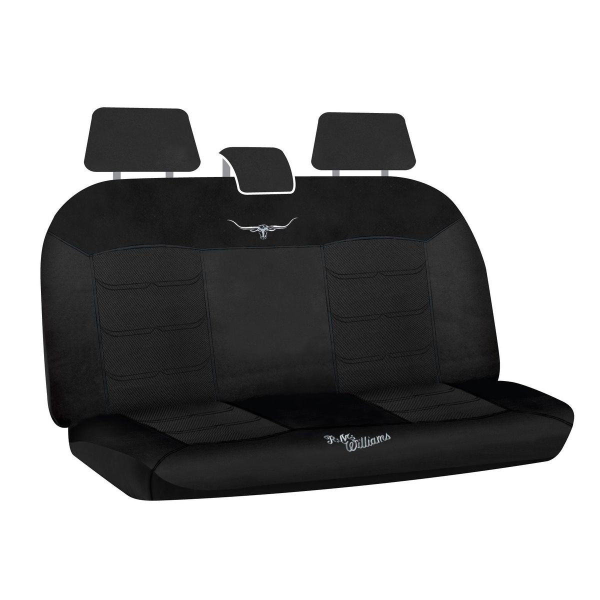 R.M. Williams Rear Car Seat Cover Mesh Black - Single MHRMWBX-BLK06