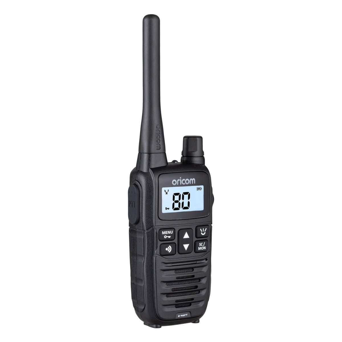 Oricom UHF Handheld Radio 2 watt Single pack UHF2400-1
