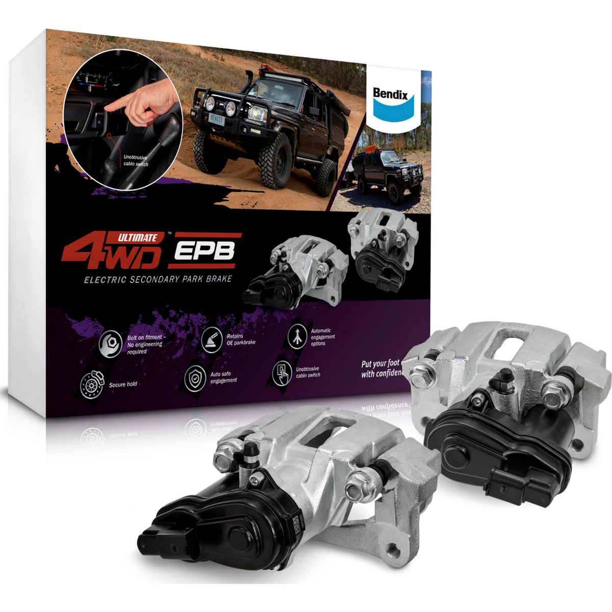 Bendix ULT4WD Electric Secondary Park Brake Kit  U4WD-SEPB401