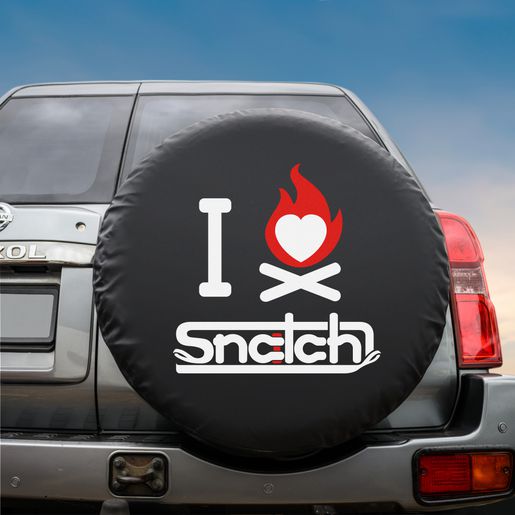 Snatch Spare Wheel Cover I LOVE SNATCH Large