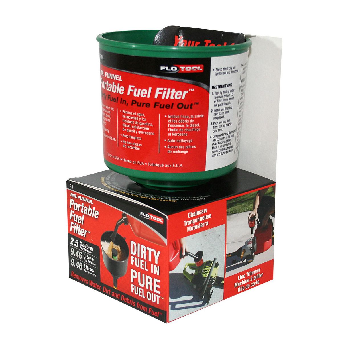 Proquip Mr Funnel Portable Fuel Filter Funnel 9L/Min F1NC