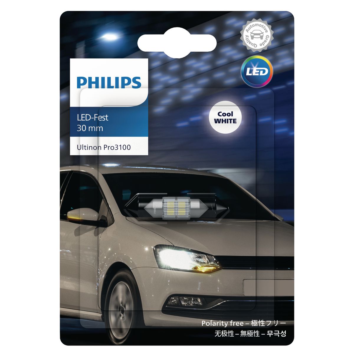 Philips Ultinon Pro 3100 Led Festoon 30Mm 12V 11860CU31B1