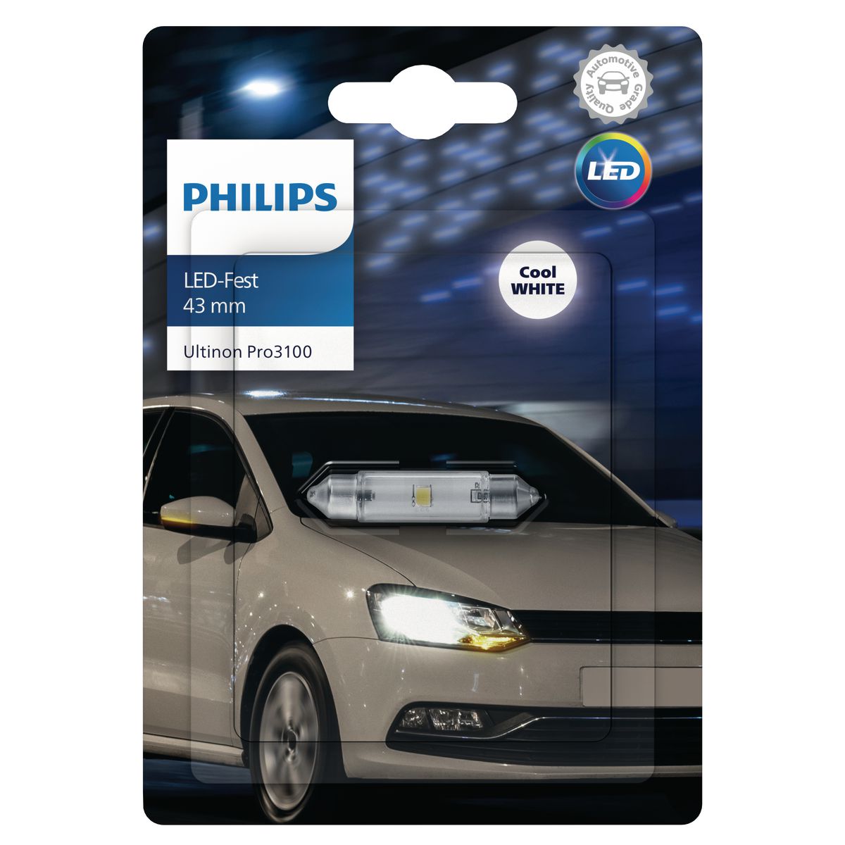 Philips Ultinon Pro 3100 Led Festoon 43Mm 12V 11866CU31B1