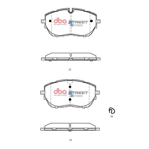 DBA Street Series Brake Pad Set  DB15192SS