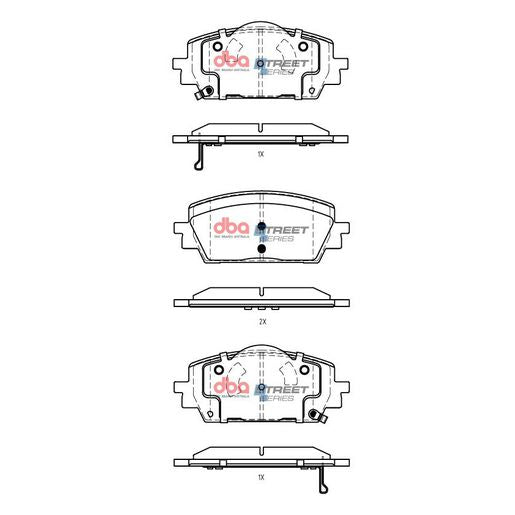 DBA Street Series Brake Pad Set  DB15205SS