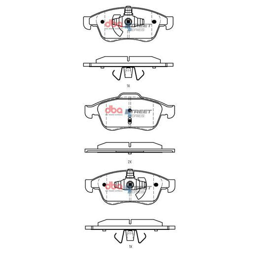 DBA Street Series Brake Pad Set  DB7988SS